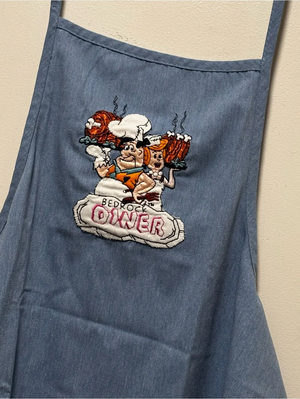 Bedrock diner the flinstones apron 1994 vintage cookware